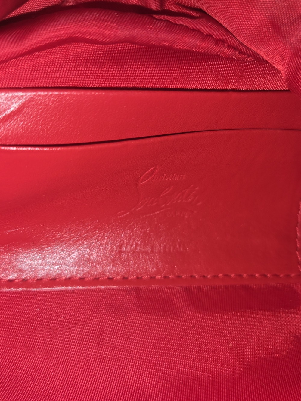 Christian Louboutin Black Leather Men's Travel Toiletry Bag - Picture 5 of 7